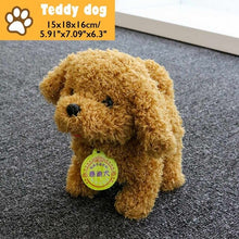 Load image into Gallery viewer, Electronic Robot Dog Paipai Control Kids Plush Toy Sound Control Interactive Bark Stand Walk Electronic Toys Dog For Baby Gifts