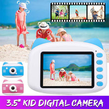 Load image into Gallery viewer, 3.5 inch HD 1080P Kids Camera Cartoon Cat Children Digital Photo Camera Toy with 600mAh Lithium Battery Gift for Kid Children
