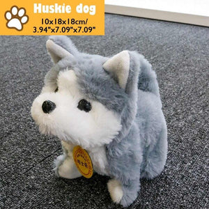 Electronic Robot Dog Paipai Control Kids Plush Toy Sound Control Interactive Bark Stand Walk Electronic Toys Dog For Baby Gifts